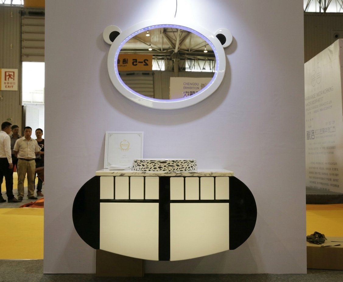 MOBILE DA BAGNO PER BAMBINI A FORMA DI PANDA